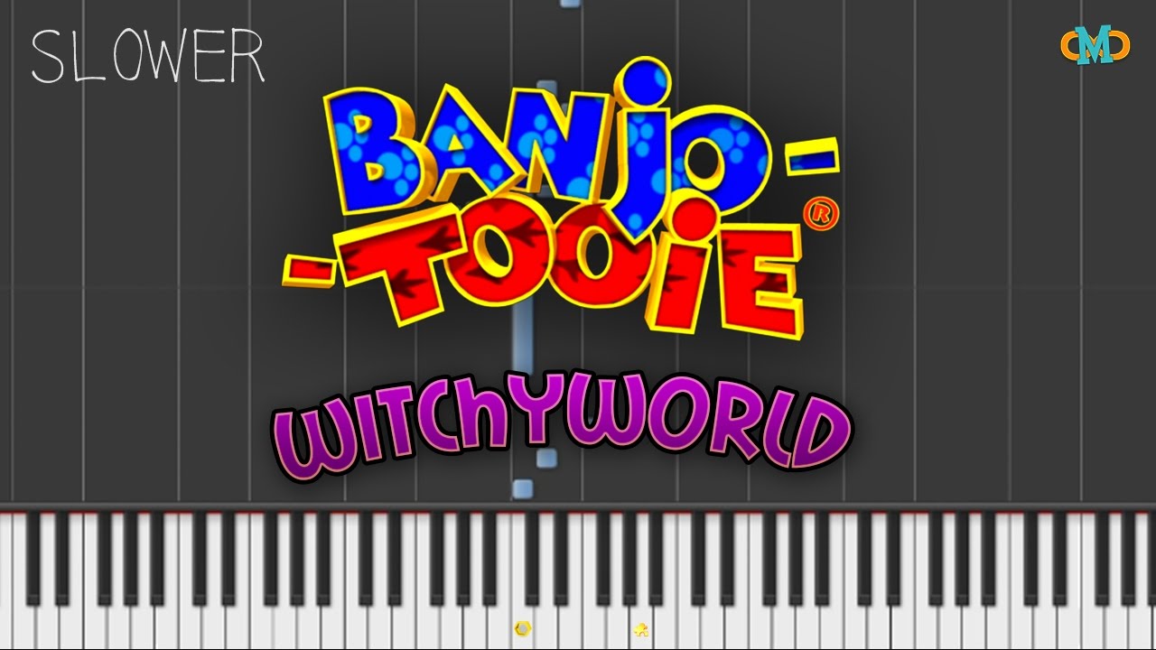 Banjo Tooie - Witchyworld [Piano Tutorial] (Synthesia) (SLOW)