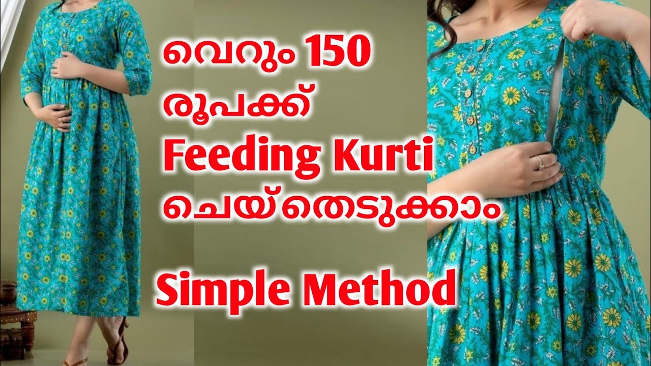 Feeding Kurti Cutting and Stitching/Maternity Wear/How to Make Feeding Kurti/Fashion with Rika