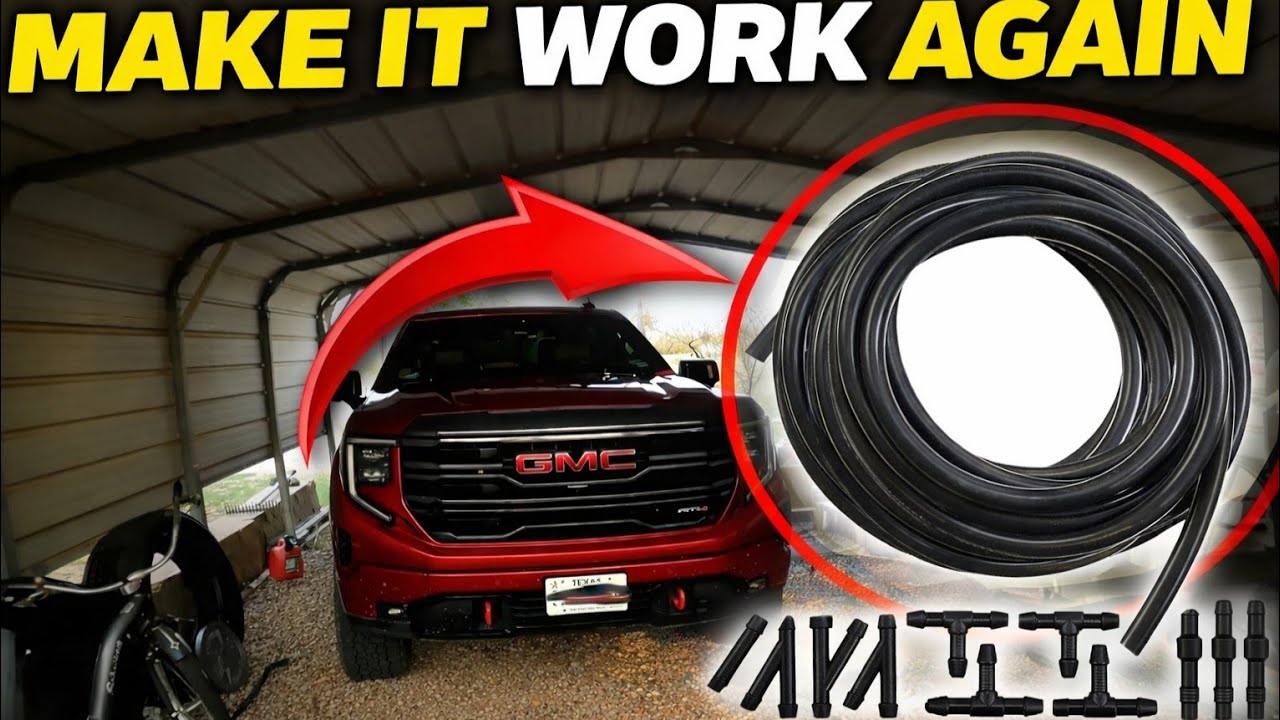 GMC Sierra 2023: Как заменить шланги омывателя лобового стекла!