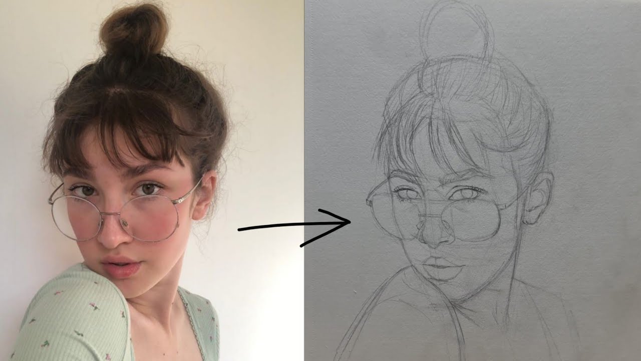 How to draw a portraaait using loomis method