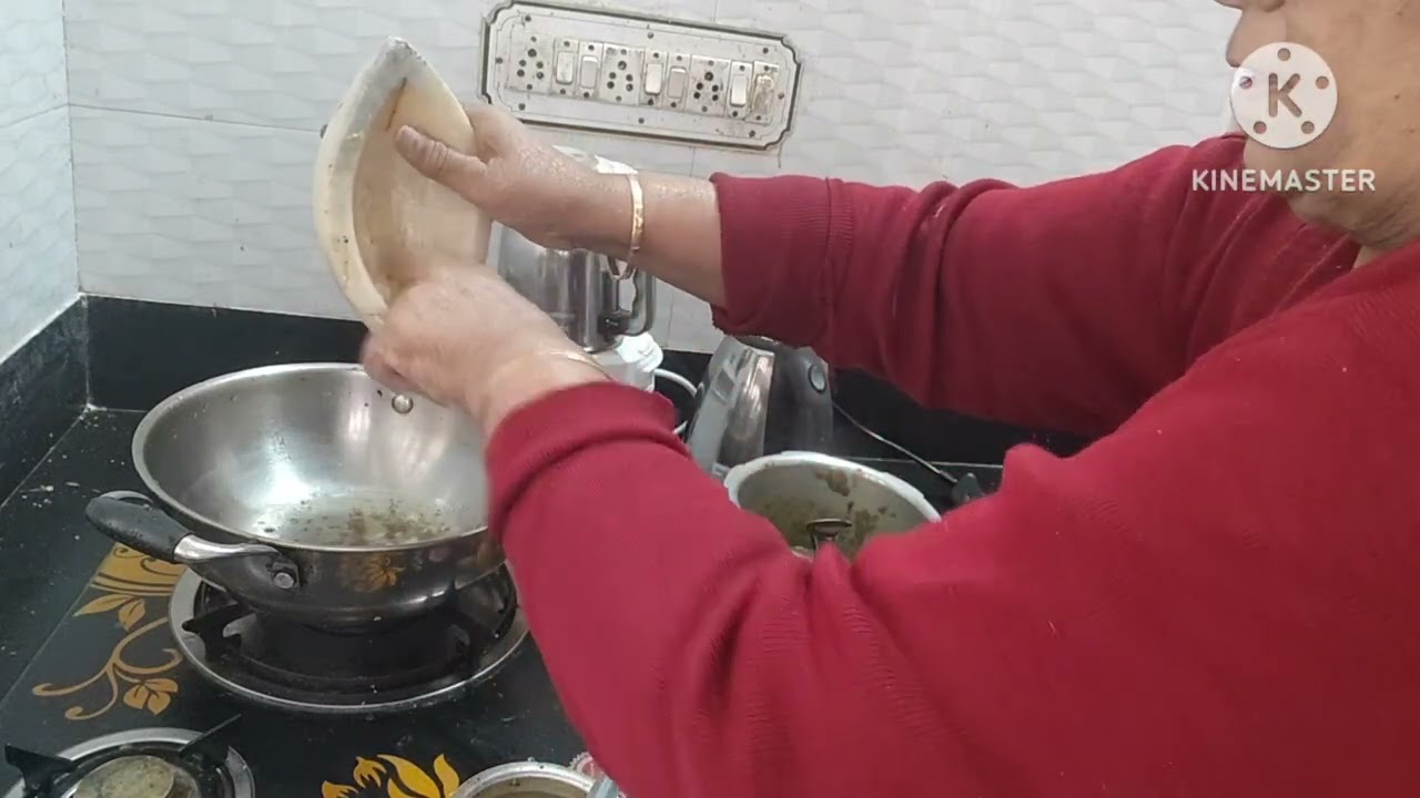 Palak chaulai Chana ki daal ka saag very tasty and paushtik  