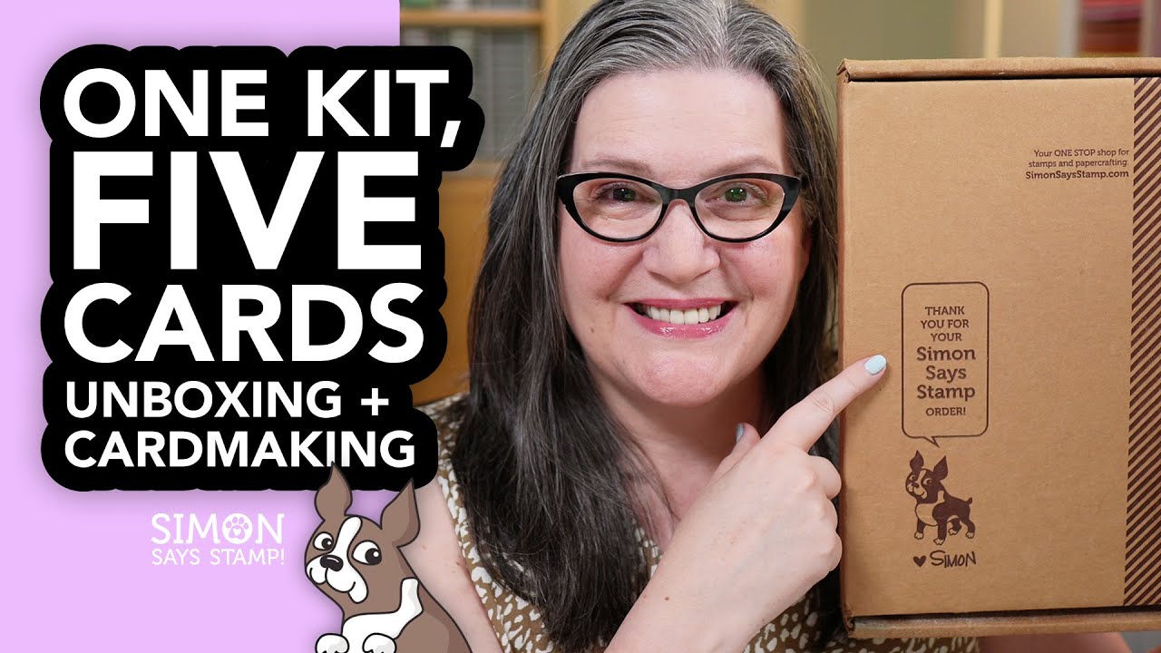 Let's unbox the latest card kit from @Simon Says Stamp and create FIVE cards!