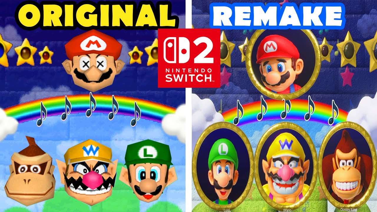 Mario Party Superstars (Switch 2) vs Mario Party 64 - Bad Day of Mario vs Strong Men (4K 60FPS)