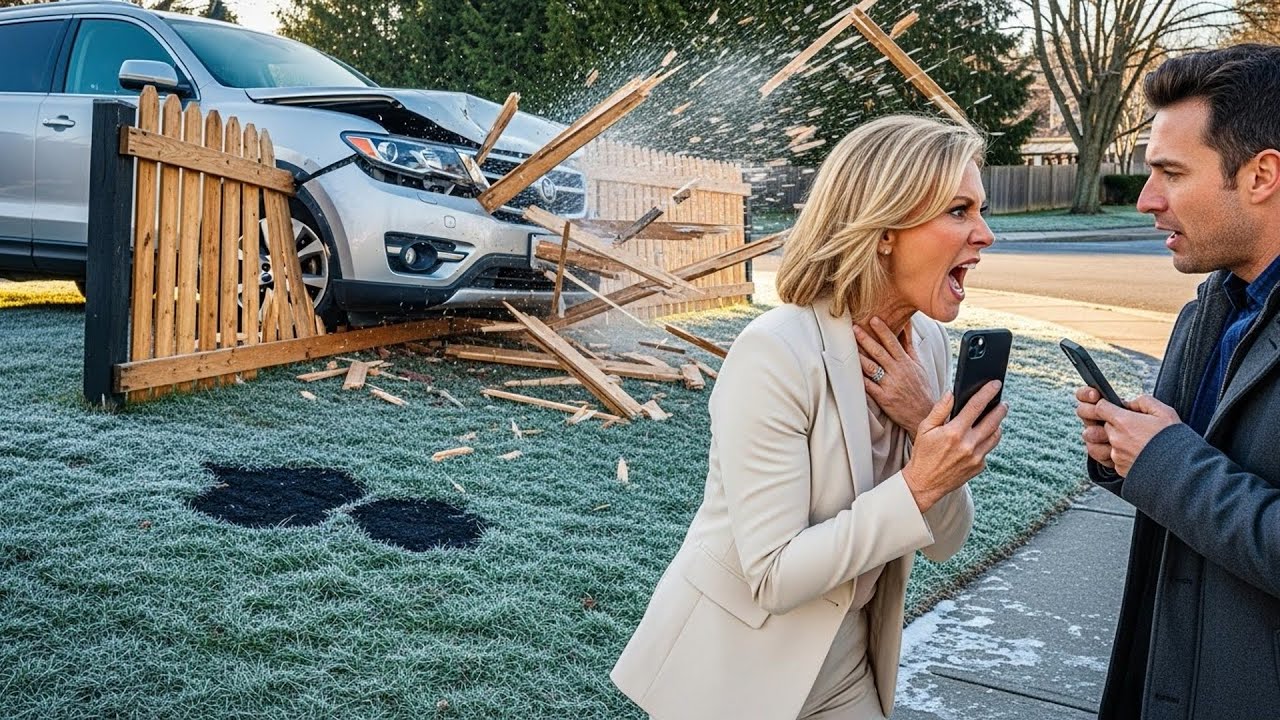 HOA Karen Crashed Into My Fence, Then Sued For Not Warning About Black Ice Patches
