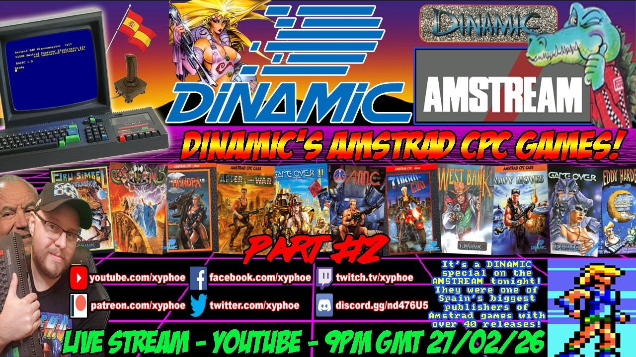 [AMSTRAD CPC] ⚡️AMSTREAM 🕹️🇪🇸 DINAMIC Software Amstrad Games Special! ⭐️ Part 2 - More History!