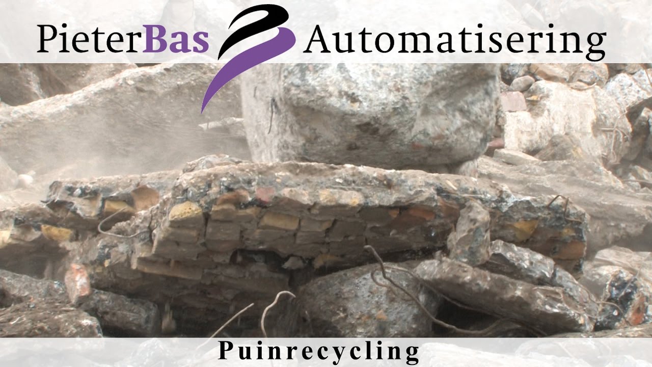 Puinrecycling volledig geautomatiseerd met PieterBas-software