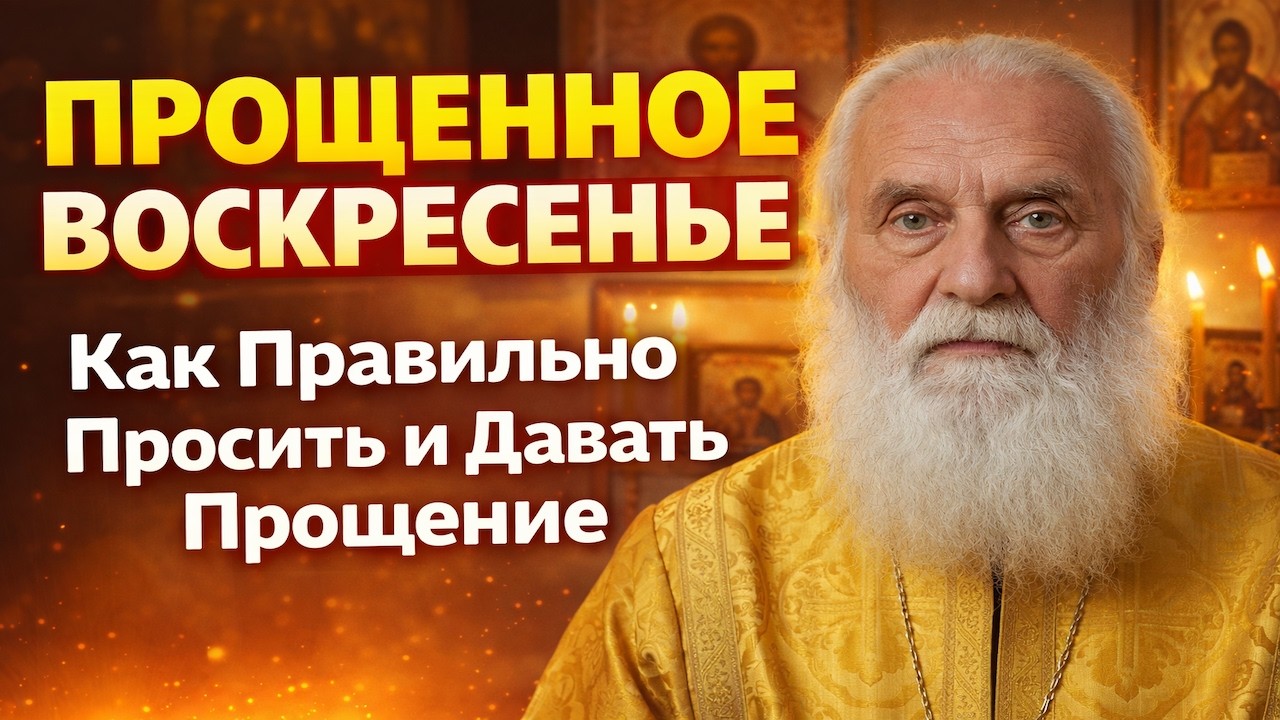 ПРОЩЕННОЕ ВОСКРЕСЕНЬЕ   Как Правильно Просить и Давать Прощение  Священник Раскрывает Древний Обряд