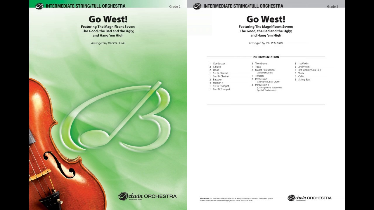 Go West! (Medley), arr. Ralph Ford &ndash; Score & Sound