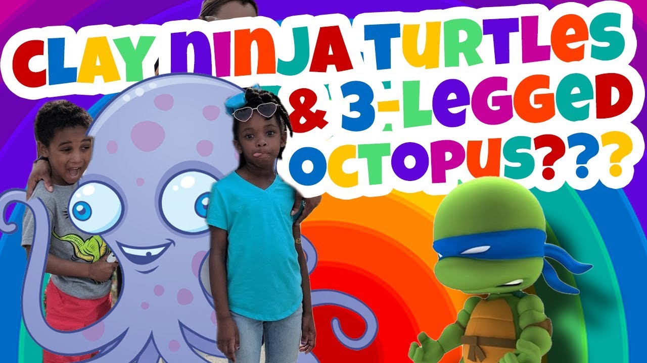 Clay Ninja Turtles and a 3-legged Octopus??? Homeschool Student vlog - Buddy and Sister
