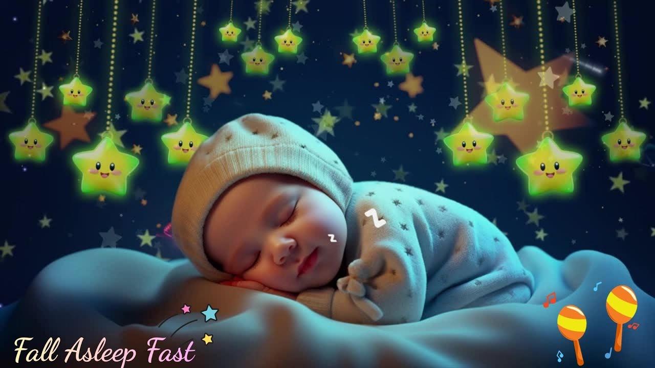 Baby Sleep Music 🌙 Mozart & Brahms Lullabies | Fall Asleep Fast & Calm