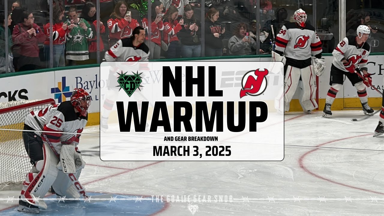 NHL Warmup & Gear Breakdown | New Jersey Devils | Jacob Markstrom & Jake Allen
