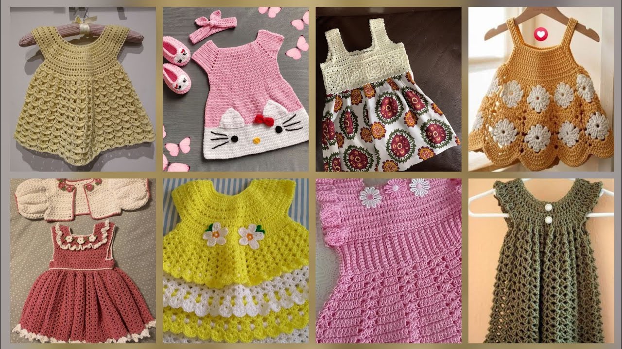 Most beautiful and unique crochet kids dressed design ideas