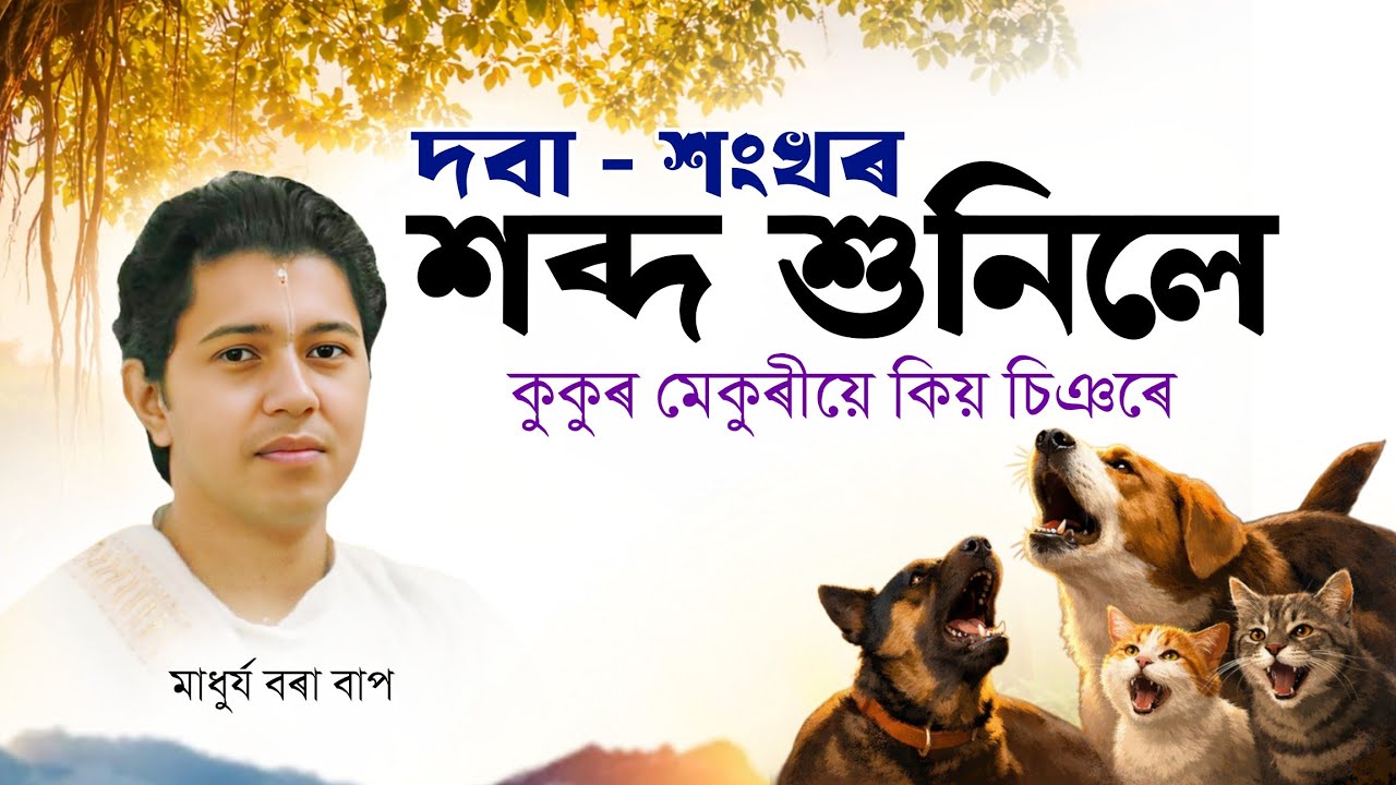 দবা-শংখৰ শব্দ শুনিলে কুকুৰ-মেকুৰীয়ে কিয় চিঞৰে? ইয়াৰ আধ্যাত্মিক ৰহস্য | মাধুৰ্য বৰা ভাগৱত ব্যাখ্যা