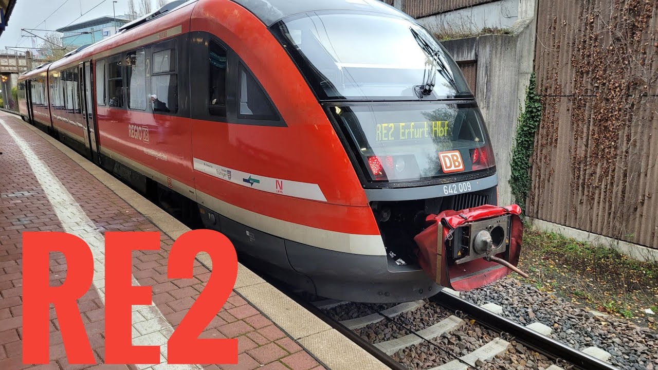 Mitfahrt RE2 Von Kassel Wilhelmshöhe Bis Erfurt Hbf