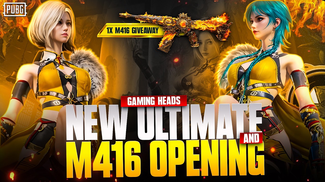 NEW ULTIMATE AND FIRE M416 CRATE OPENING | 1X M416 GIVEAWAY | GAMING HEADS
