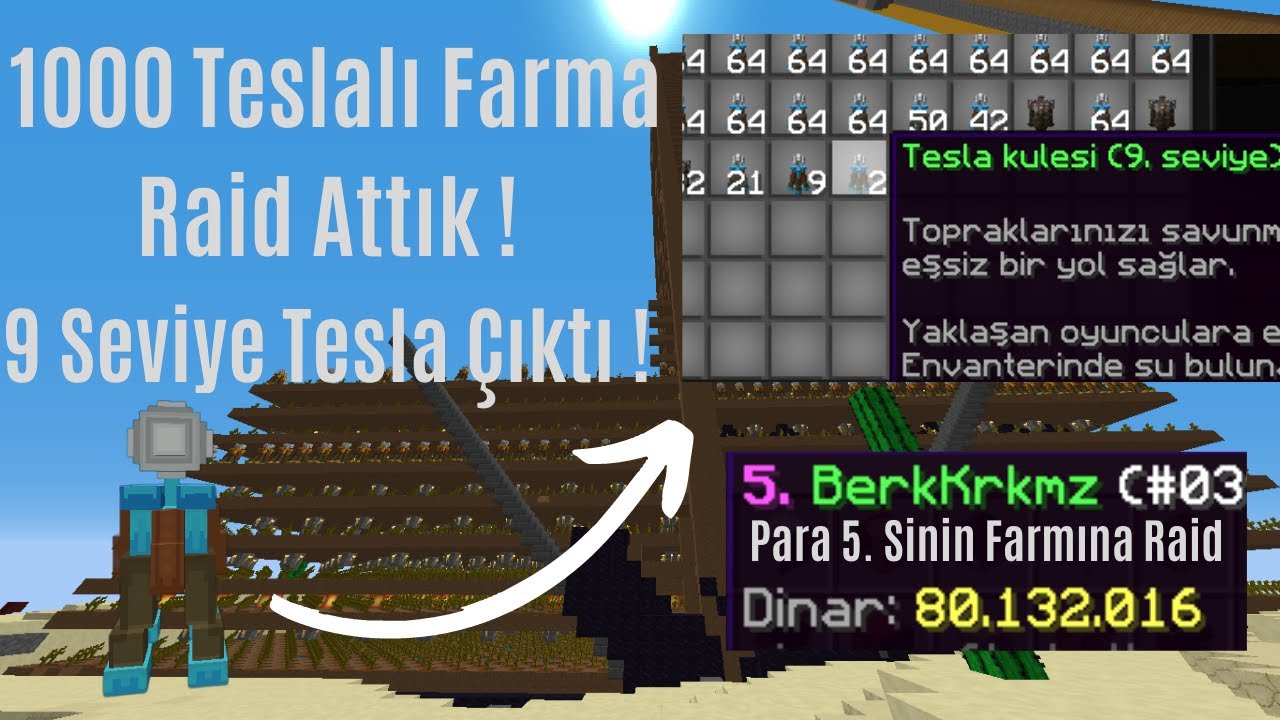 THE KİNGDOMS YETKİLİ ADAMIN FARMINI RAİDLEDİK (zengin olduk) - craftrise