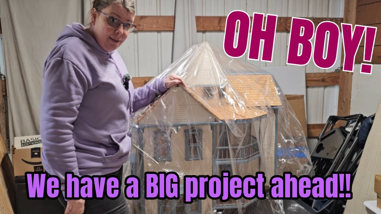Huge Antique Dollhouse Project! Oh My! 🏠#dollhouse #dollhousetour #miniature #handmade