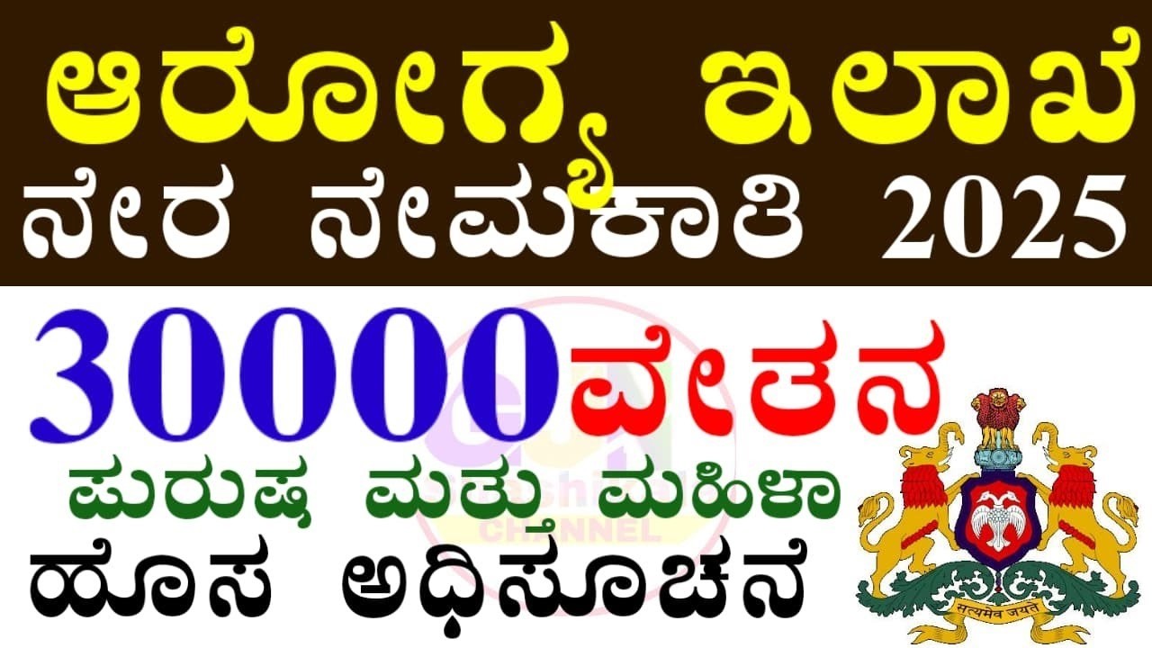 DHFWS Haveri Recruitment 2025 Apply for 10 NCD Medical Officers,Center Coordinator vacancies