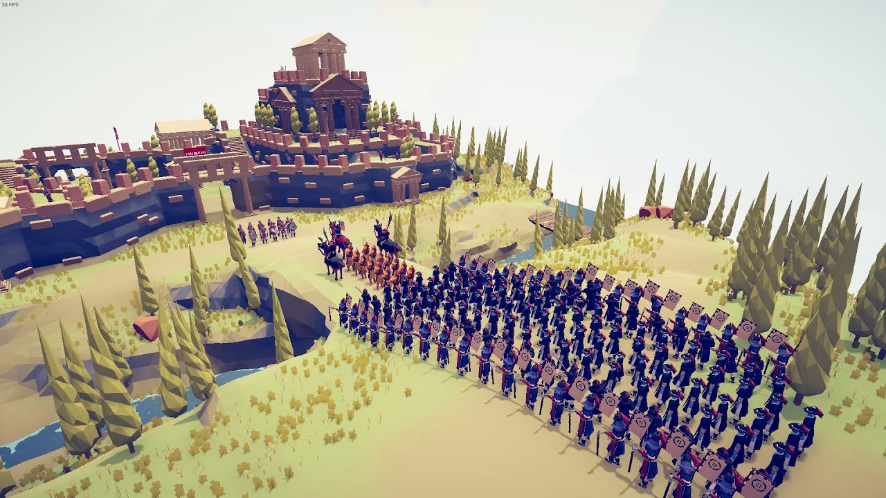 100x Japanese Army siege medieval castle - Totally Accurate Battle Simulator TABS