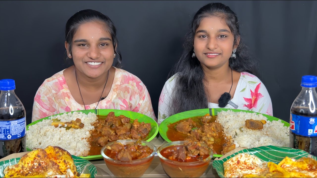 బగారా Rice & మటన్ కర్రీ Eating Challenge with Surprising Punishments | Triveni Life Journey