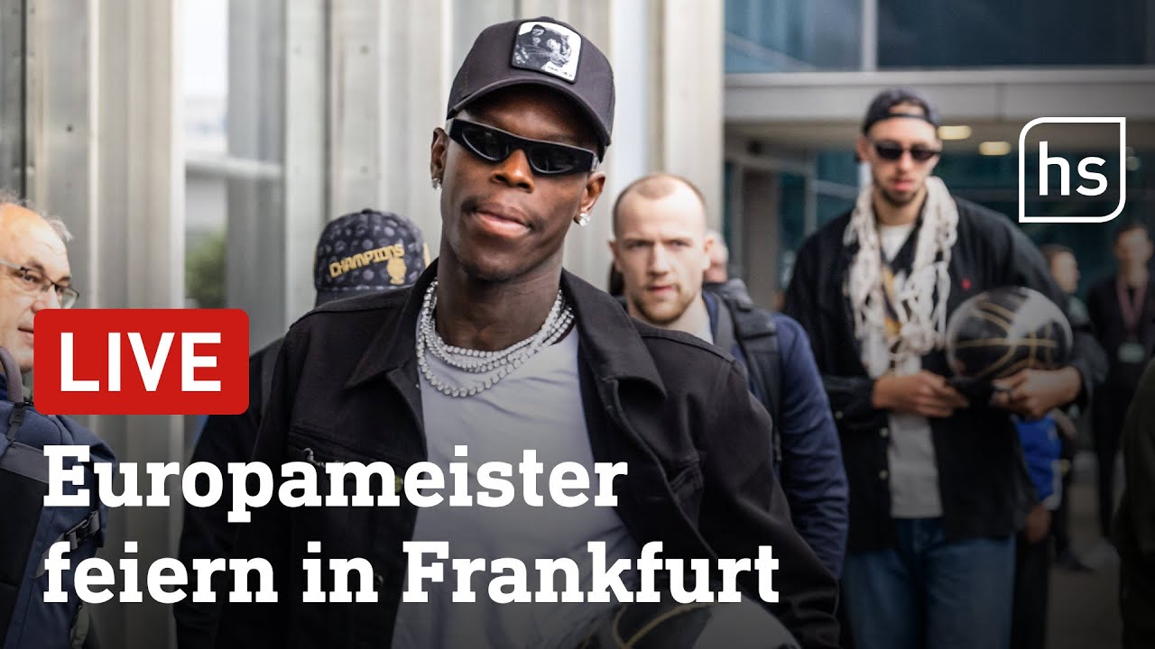 Live: Empfang der Basketball-Europameister in Frankfurt | hessenschau