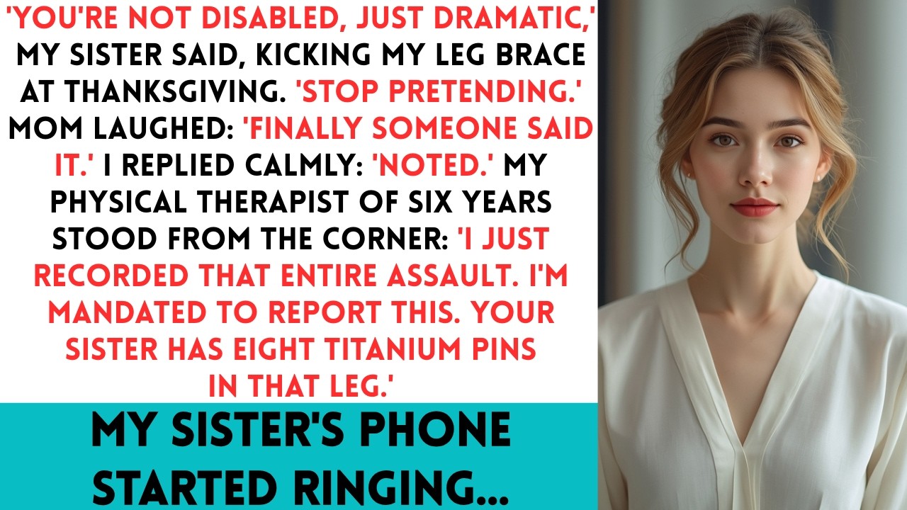 Sister Kicked My Leg Brace Saying You're Not Disabled My Physical Therapist Recorded Everything For.