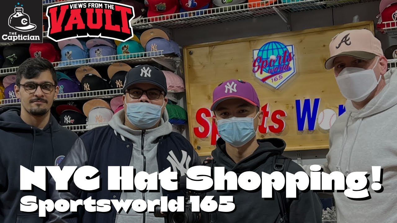 20,000 HATS! NEW YORK CITY FITTED HAT & SNAPBACK SHOPPING!  Sportsworld 165 is on fire!