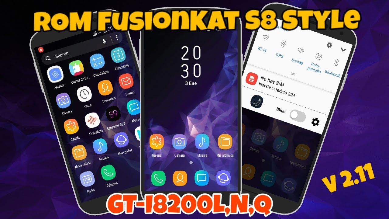 ROM FusionKat S8 Style V2.11 para S3 mini GT-I8200L,N,Q