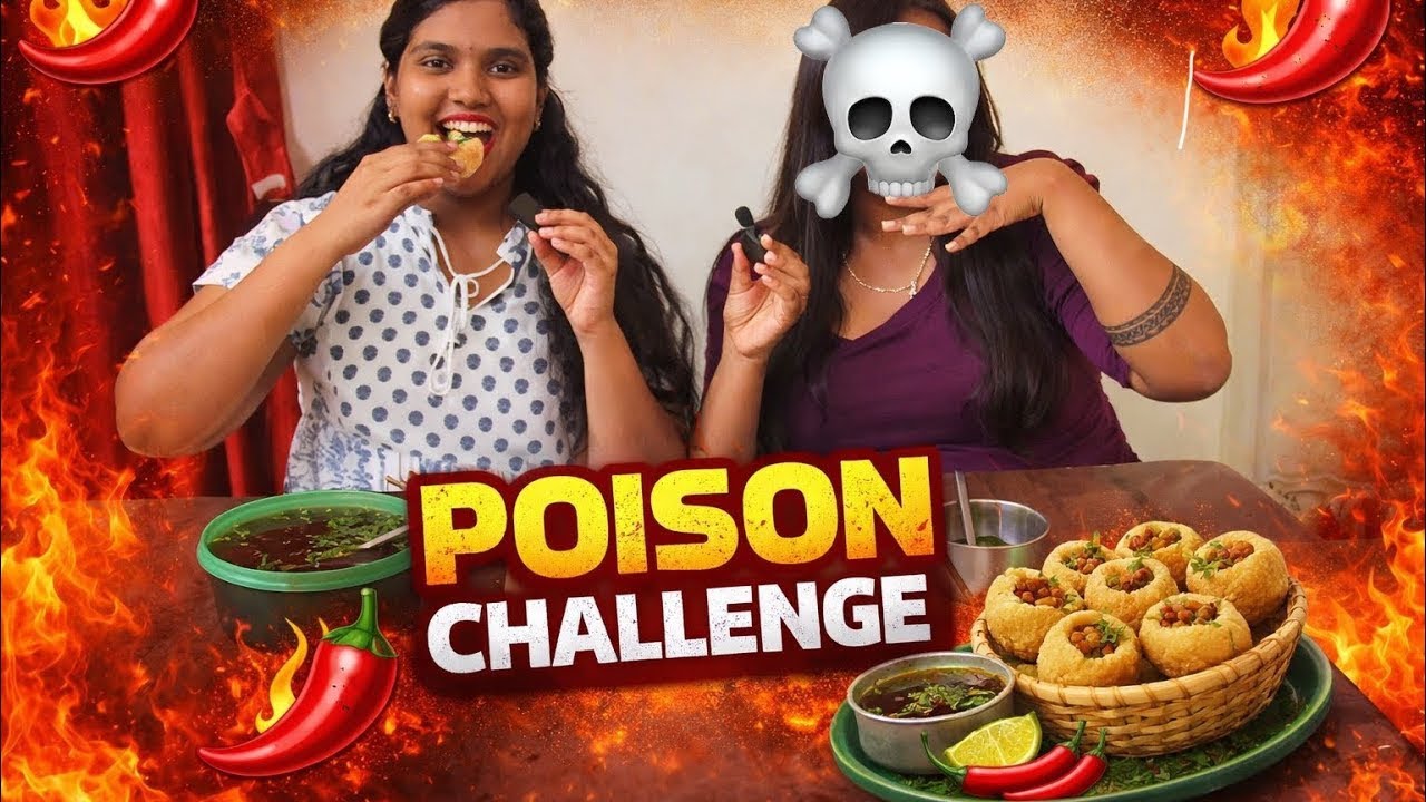 🔥🌶️ POiSON CHALLENGE | Spicy Pani Puri Challenge Gone Wrong?! 😱 #youtube #poisson 