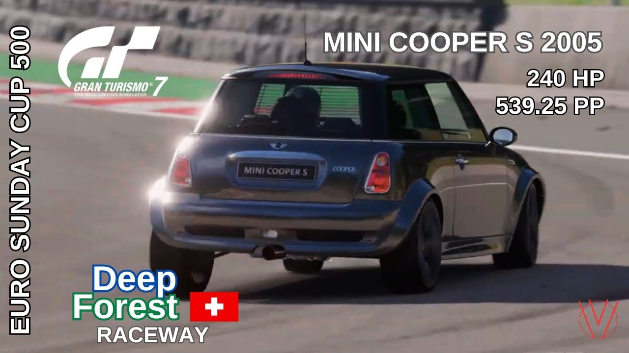 GRAN TURISMO 7- EURO SUNDAY CUP 500 SUR DEEP FOREST RACEWAY EN MINI COOPER S 2005
