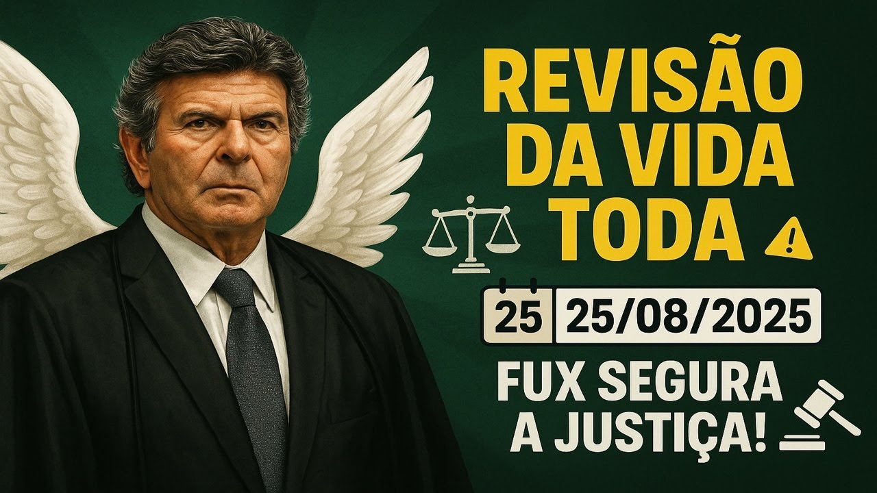 🚨 REVISÃO DA VIDA TODA 25 DE AGOSTO ⚖️ FUX DEFENDE APOSENTADOS 🙏 ANJO CONTRA RETROCESSOS