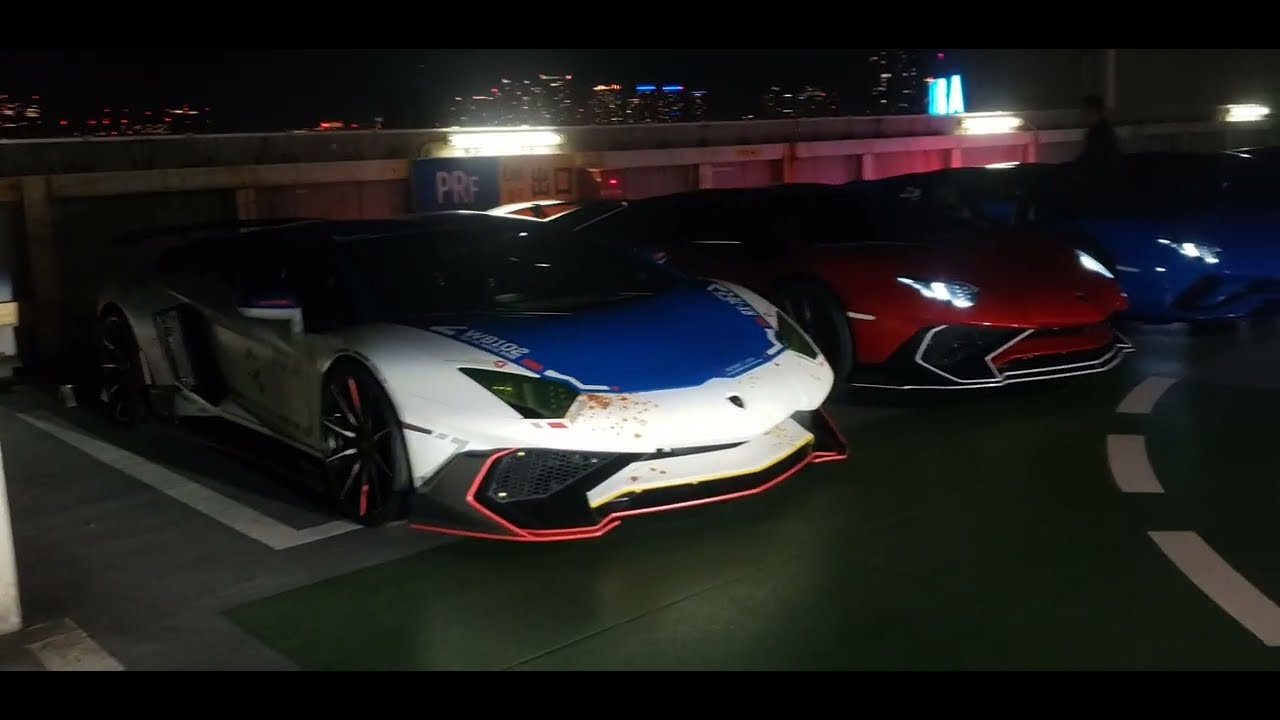 #諸星一家 #ランボルギーニ ナイトツーリングランボルギーニ　Night Touring Lamborghini Tokyo 