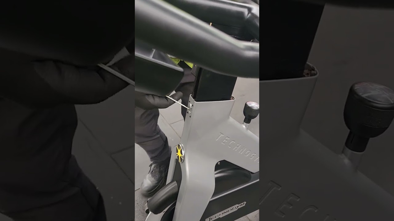 How to Tighten Technogym Group Spin Bike Lose Handle