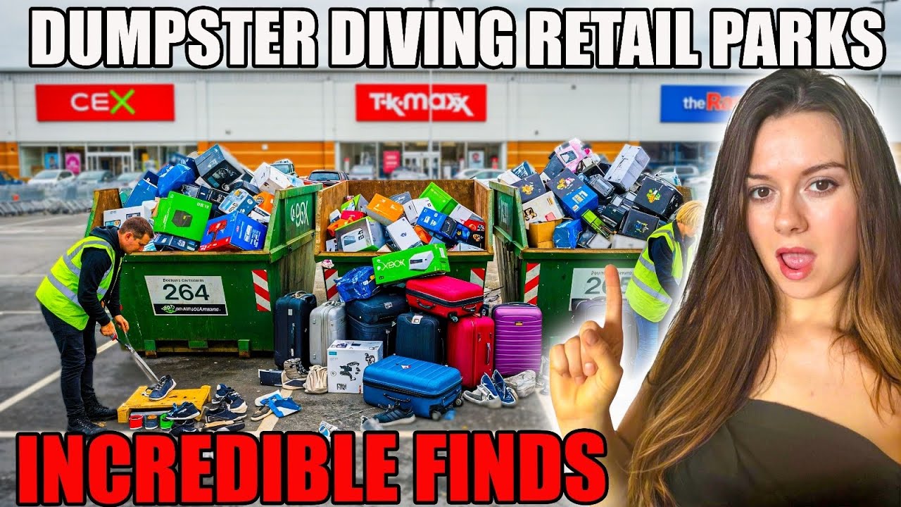 INCREDIBLE FINDS DUMPSTER DIVING RETAIL PARKS, CEX TKMAXX AND THE RANGE 😳😲