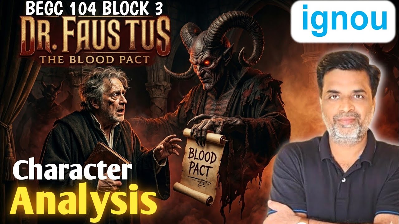 Doctor Faustus Characters BEGC 104 Block 3 #ignou #englishliterature #englishhonours 