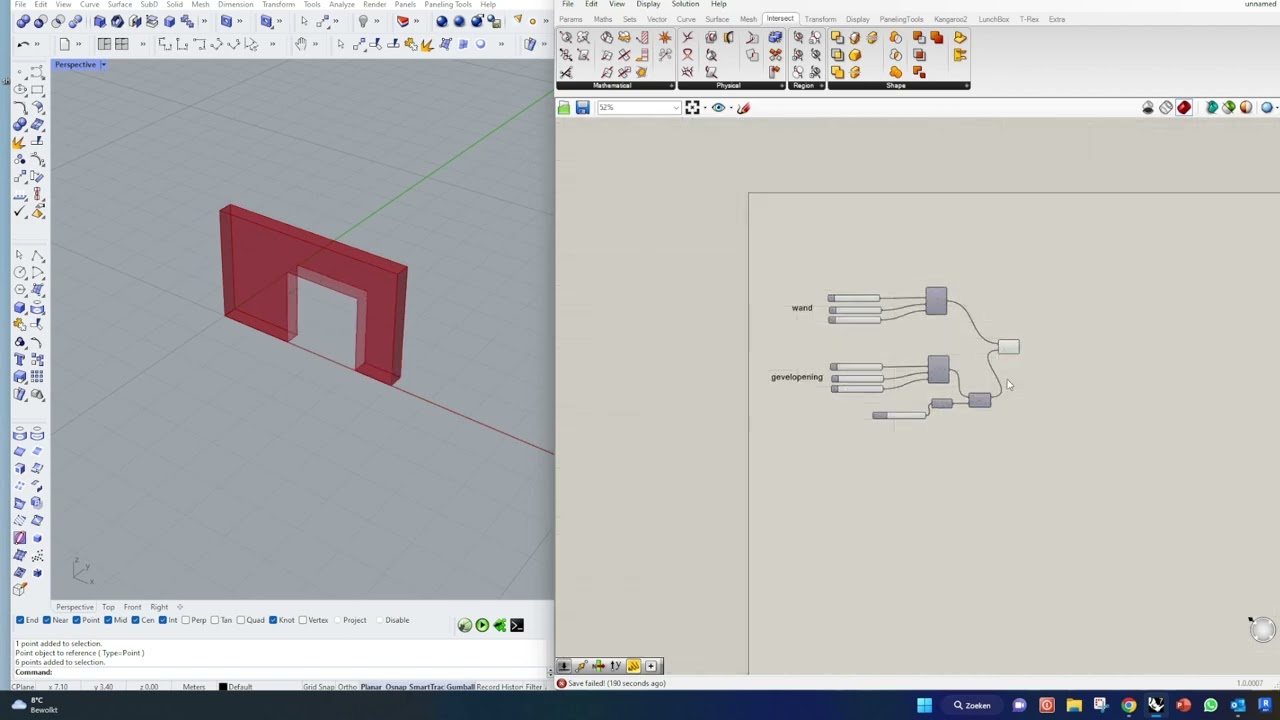 kostencalculatie in Rhino Grasshopper