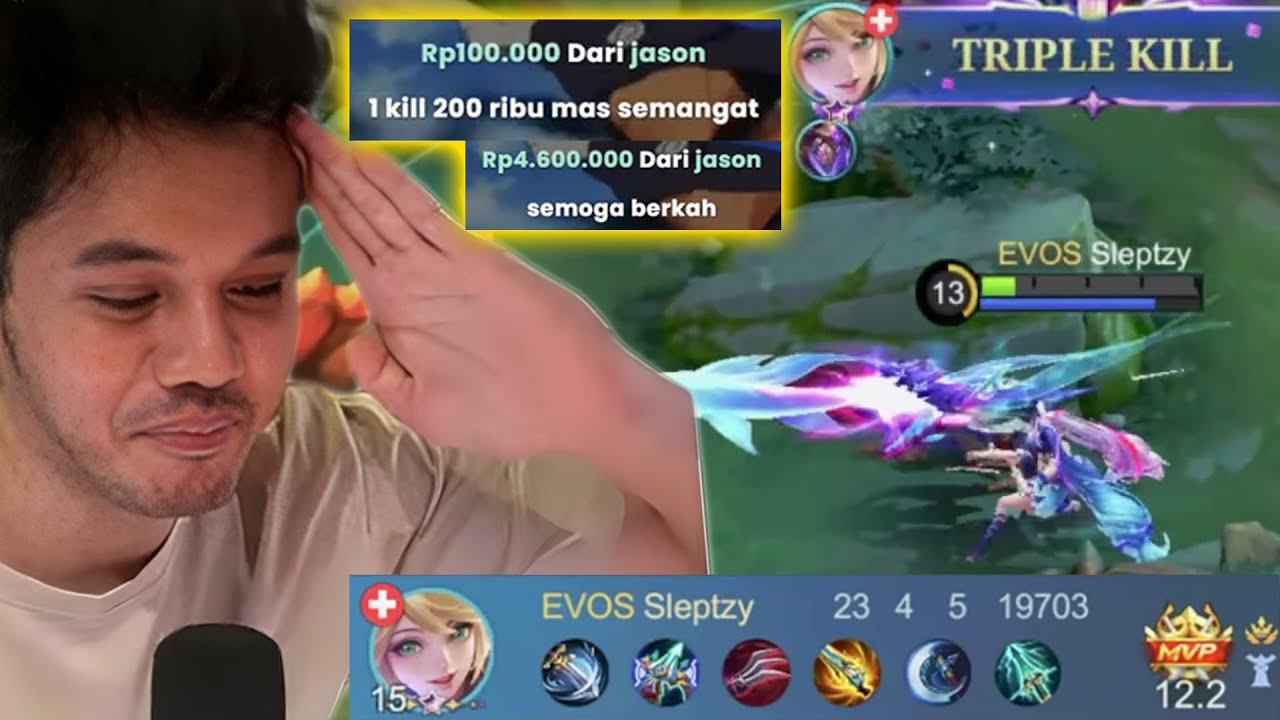 Di Challenge Pake Layla 1 Kill 200 RIBU!! Auto Membara Jiwa Compeku!! - Mobile Legends