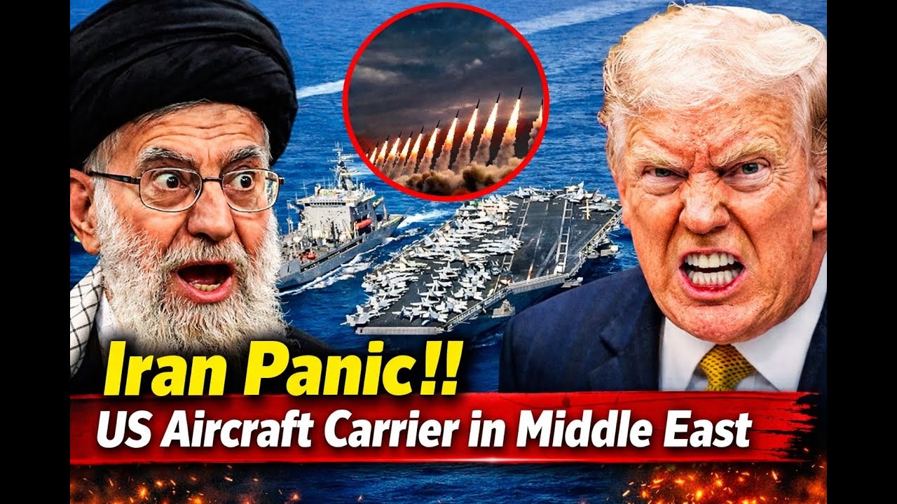 Iran Panic!! The largest US aircraft carrier carries hundreds of fighter jets to the Middle East