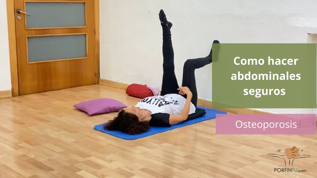 Como hacer abdominales seguros si tienes OSTEOPOROSIS