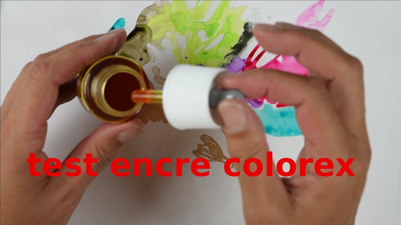 TEST DES ENCRES COLOREX DE PEBEO