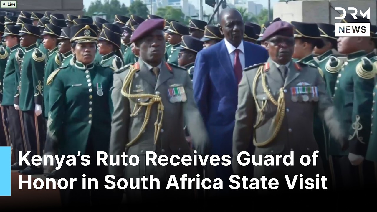 WATCH: Kenyan President Ruto Receives Ceremonial Guard of Honor in South Africa State Visit | AC1G