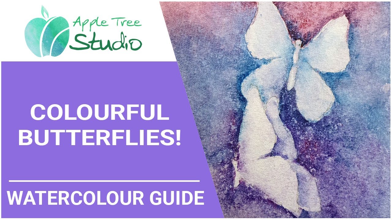 Easy Watercolour Butterflies Tutorial