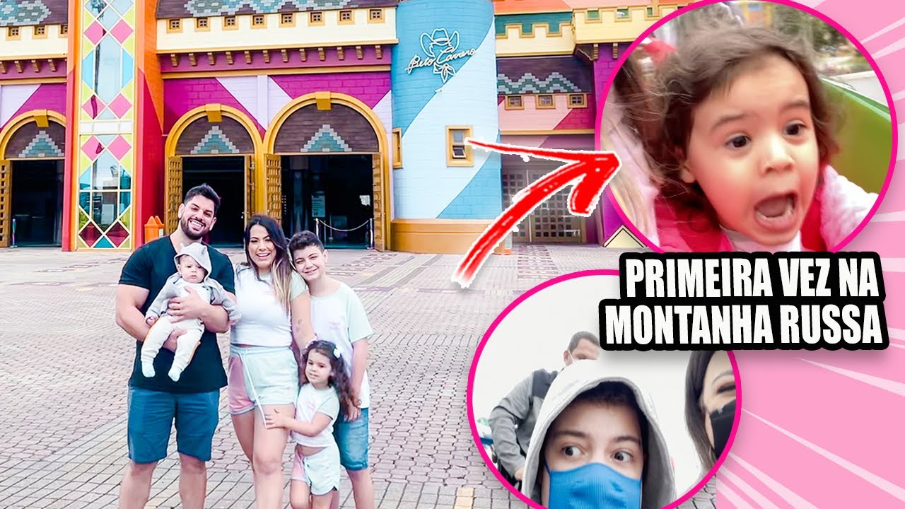 MONTANHA RUSSA COM AS CRIANÇAS * Primeiro dia de Beto Carrero | Kathy Castricini