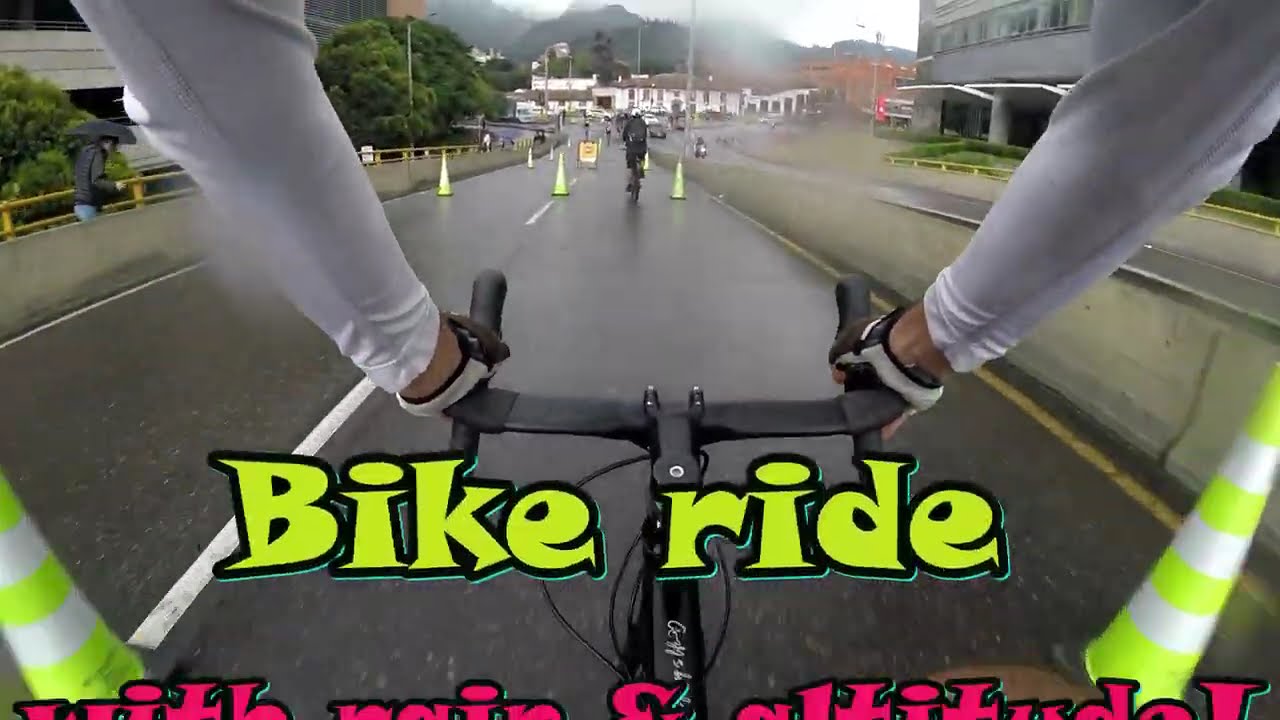 Bike ride under the Bogotá rain.... Ciclovia Sunday action!