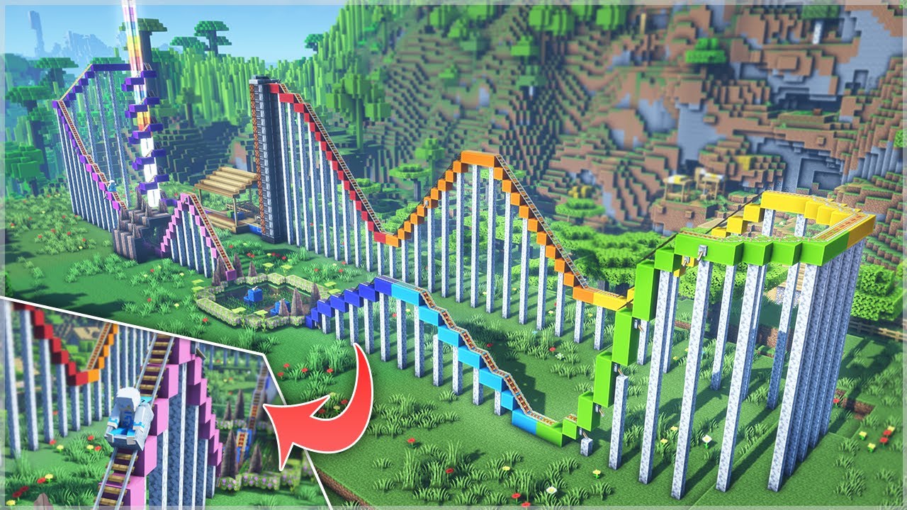 ⛏️ Minecraft :: 🎢 Как построить идеальные американские горки 😆