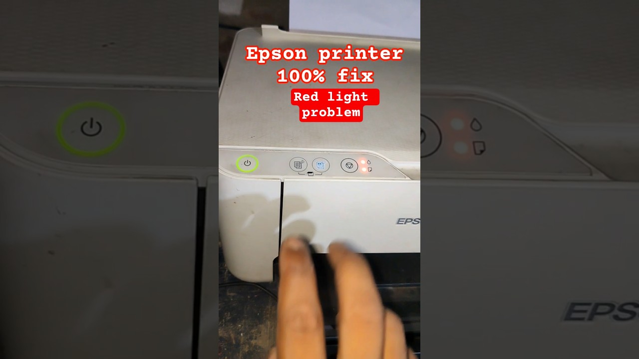 How to Fix Epson L3210 L3110 L3216 Printer Red Light Blinking| Reset#Shorts#shortvideo