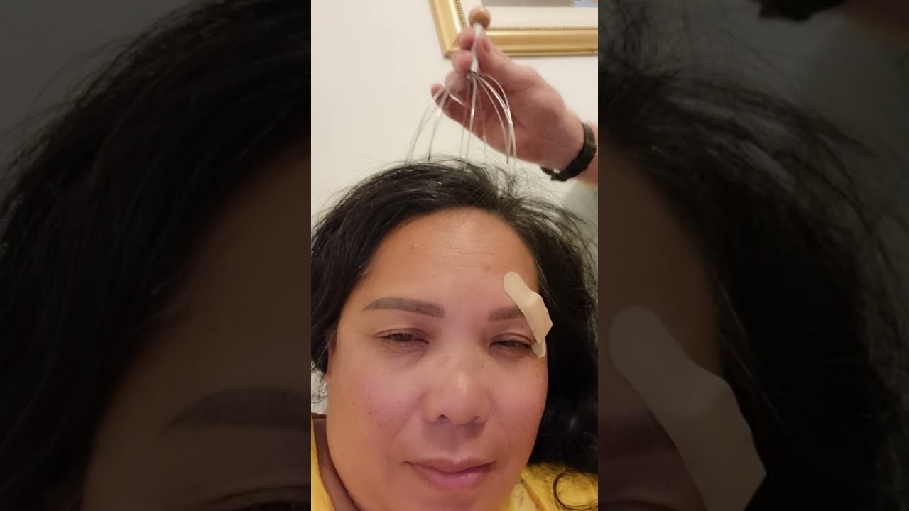 amazing feeling with scalp massager 