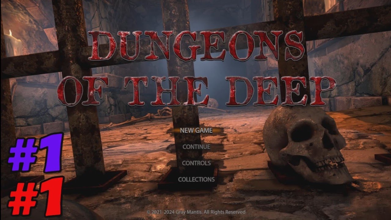 Dungeons of the Deep #1: Dungeon 1. Intro, rough start and controls...