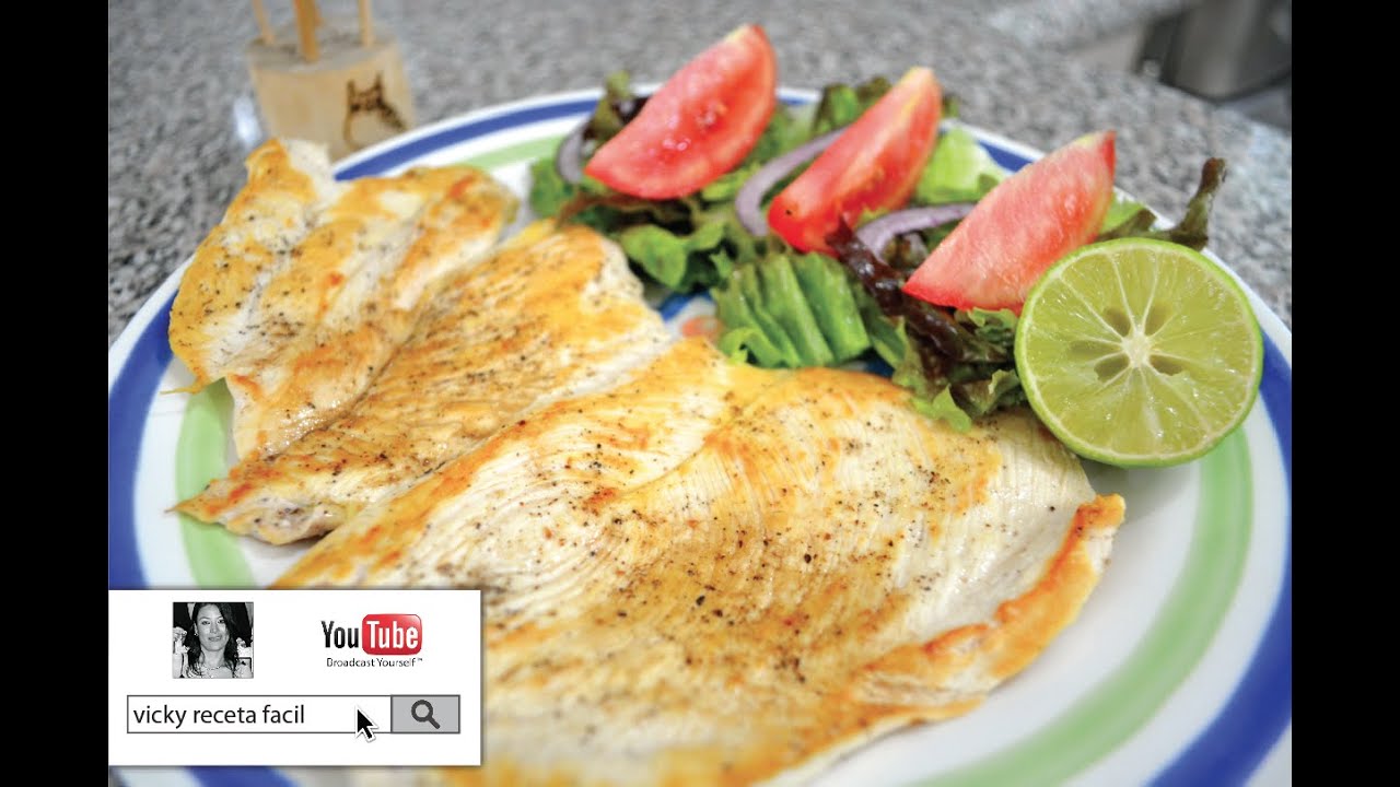 PECHUGAS DE POLLO AL AJO Y LIMÓN | RECETAS LIGHT | Vicky Receta Facil