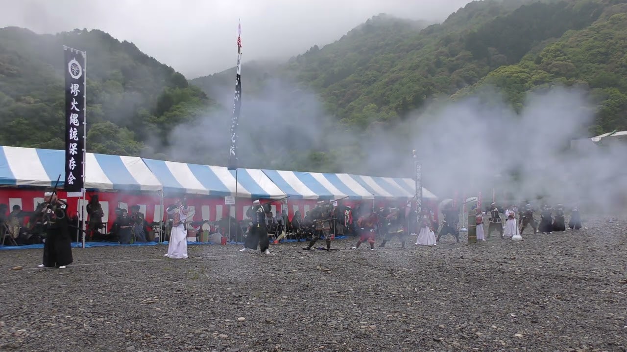 令和5年4月 錦帯橋まつり 共演｟松江城堀尾鉄炮隊･松江城姉さま鉄炮隊｠